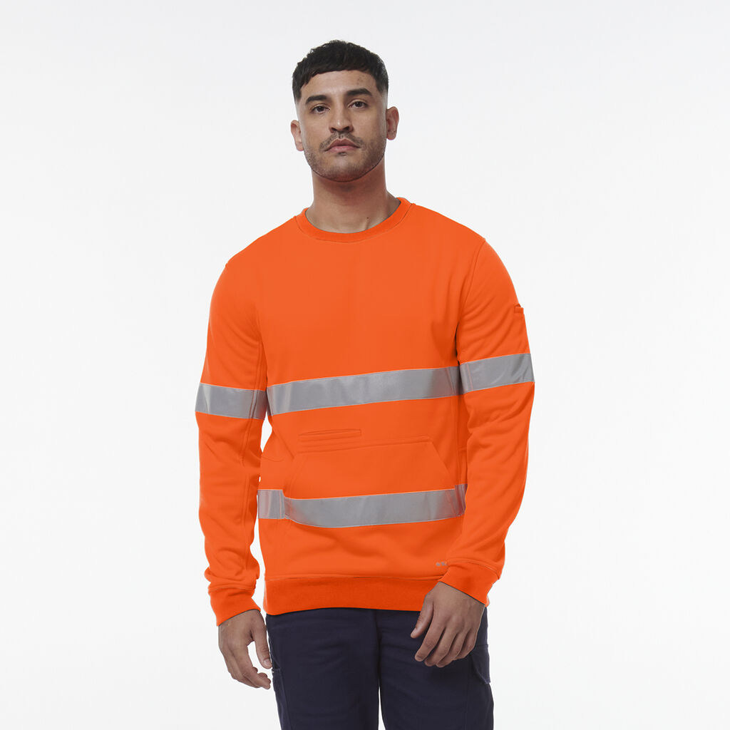 King Gee Reflective Crew Neck Fleece (K55059)