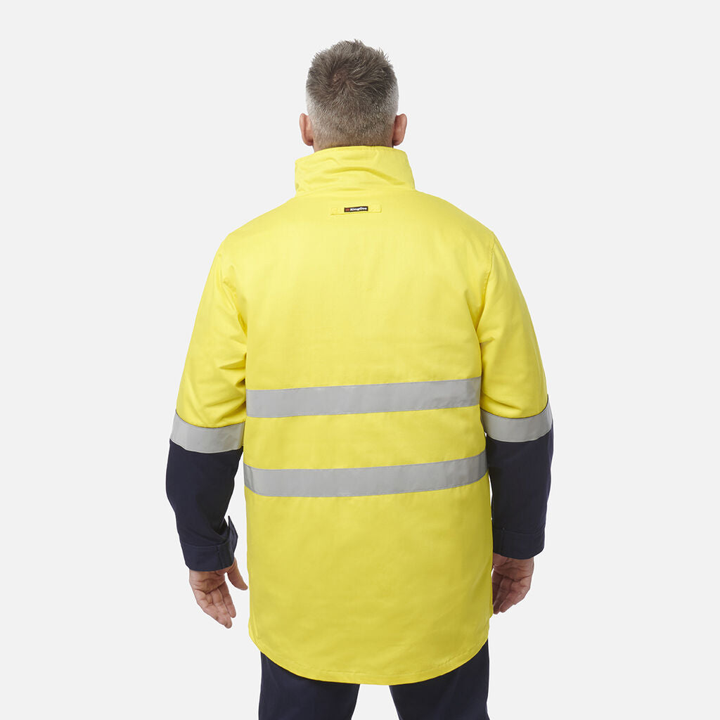 King Gee Originals 3 in 1 Hi-Vis Cotton Drill Reflective Work Jacket (K55400)