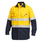 King Gee Shieldtec Lenzing FR Hi-Vis Spliced Open Front Taped Shirt (K84000)