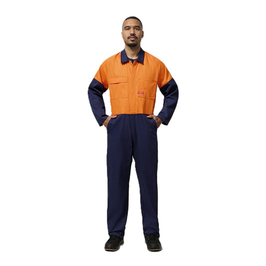 Hard Yakka Hi-vis 2Tone Cotton Drill Coverall (Y00270)