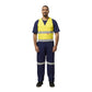 Hard Yakka Hi-Vis 2Tone Action Back Cotton Taped Overall (Y01055)