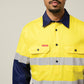 Hard Yakka Core Hi-Vis Long Sleeve Heavyweight Closed Front Taped Shirt (Y04615)