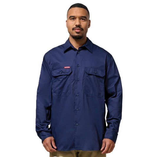 Hard Yakka Core Long Sleeve Lightweight Vented Cotton Shirt (Y04630)