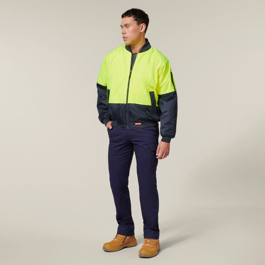 Hard Yakka Hi-Visibility 2Tone Bomber Jacket (Y06670)