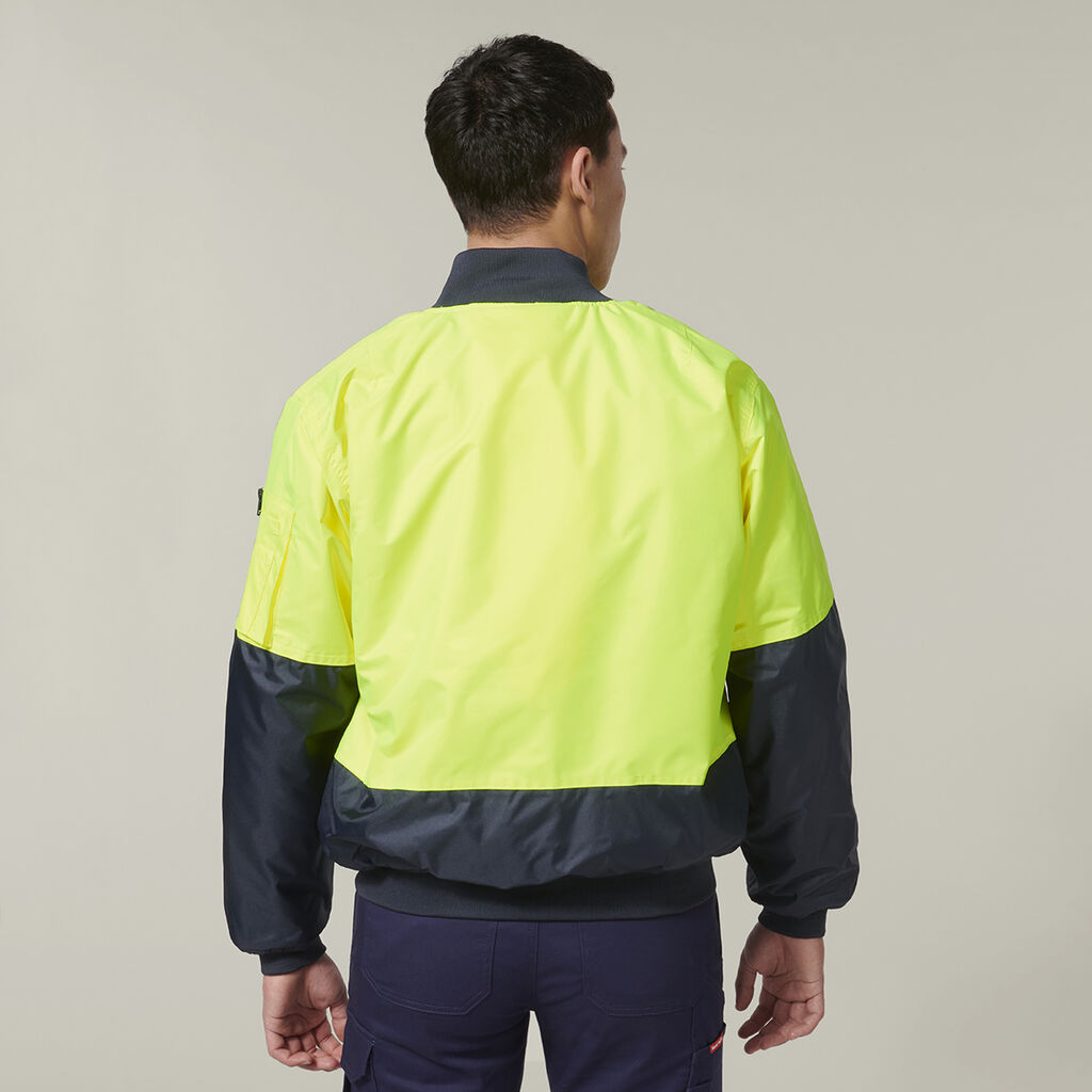 Hard Yakka Hi-Visibility 2Tone Bomber Jacket (Y06670)