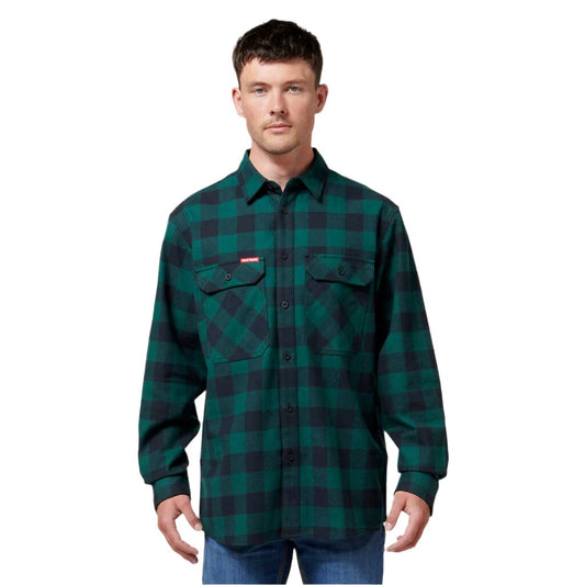 Hard Yakka Long Sleeve Check Flannel Cotton Work Shirt (Y07295)