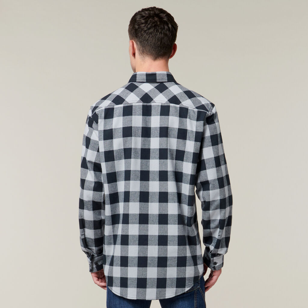 Hard Yakka Long Sleeve Check Flannel Cotton Work Shirt (Y07295)