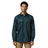 Hard Yakka Long Sleeve Open Front Cotton Drill Work Shirt (Y07500)