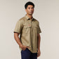 Hard Yakka Short Sleeve Open Front Cotton Drill Work Shirt (Y07510)