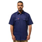 Hard Yakka Short Sleeve Open Front Cotton Drill Work Shirt (Y07510)