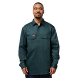 Hard Yakka Long Sleeve Closed Front Cotton Drill Work Shirt (Y07530)