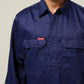 Hard Yakka Long Sleeve Closed Front Cotton Drill Work Shirt (Y07530)