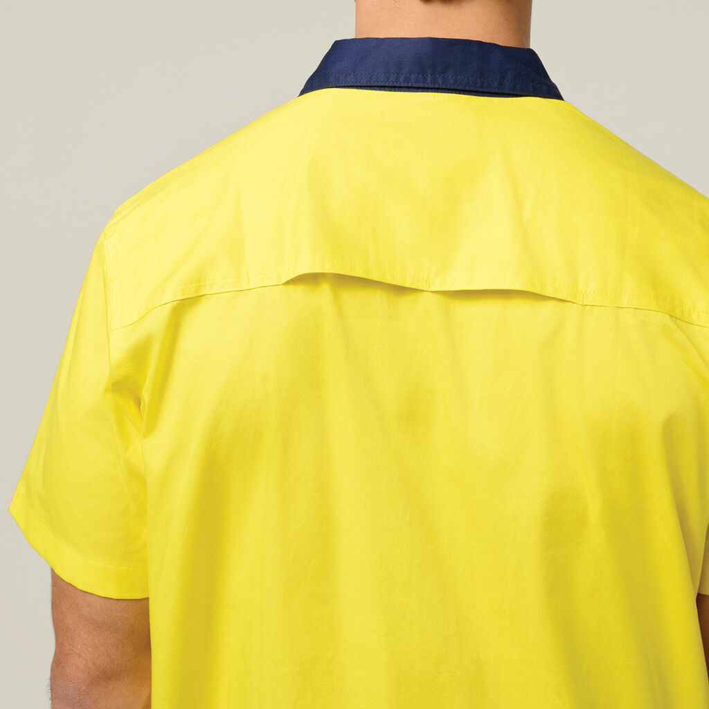 Hard Yakka Core Hi-Vis 2 Tone Vented Short Sleeve Shirt (Y07559)