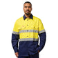 Hard Yakka Hi-Vis 2 Tone Long Sleeve Taped Cotton Drill Shirt (Y07990)