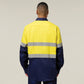 Hard Yakka Hi-Vis 2 Tone Long Sleeve Taped Cotton Drill Shirt (Y07990)