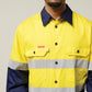 Hard Yakka Hi-Vis 2 Tone Long Sleeve Taped Cotton Drill Shirt (Y07990)