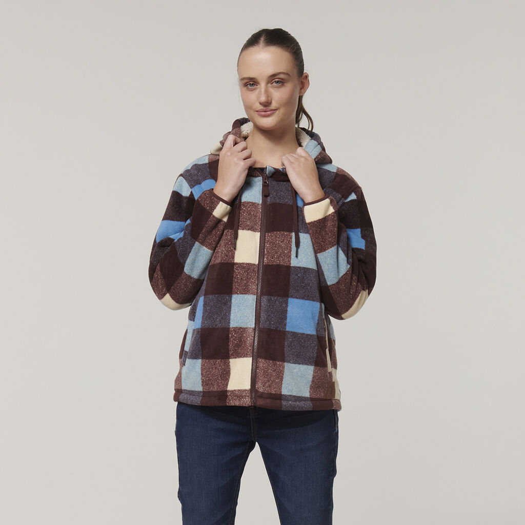 Hard Yakka Womens Check Zoodie (Y08522)