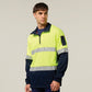 Hard Yakka Hi-Vis 2 Tone 1/4 Zip Brushed Taped Fleece Jumper (Y19270)