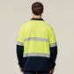 Hard Yakka Hi-Vis 2 Tone 1/4 Zip Brushed Taped Fleece Jumper (Y19270)