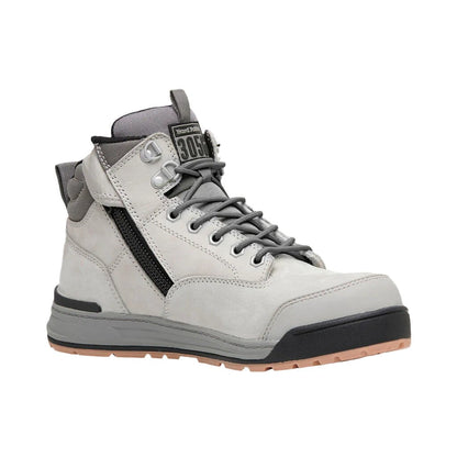 Hard Yakka 3056 Lace Up & Side Zip Steel Toe Safety Boot - Grey (Y60202)