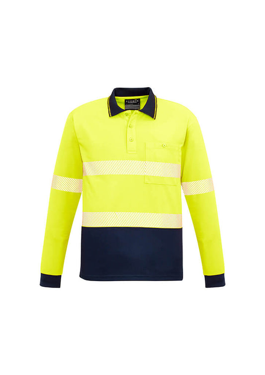 Syzmik Unisex Hi Vis Segmented L/S Polo - Hoop Taped  (ZH530)