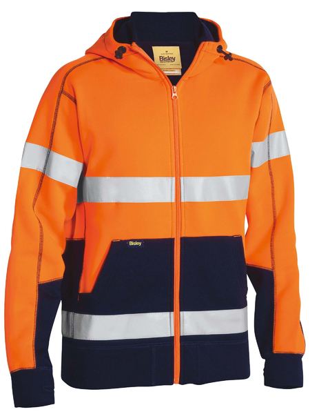 Bisley Taped Hi Vis Fleece Hoodie With Sherpa Lining - (BK6988T)