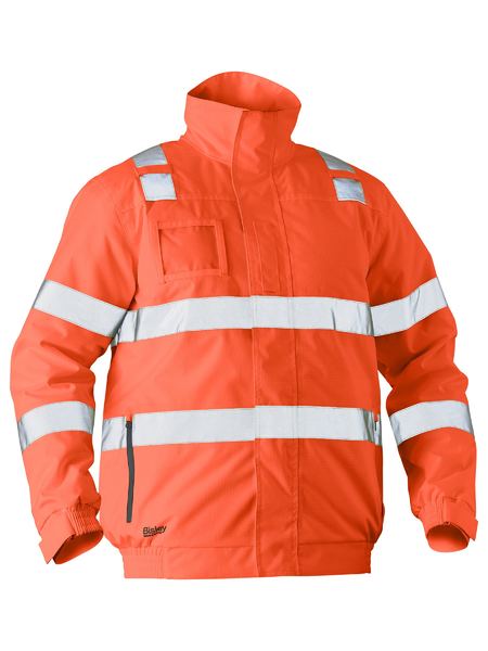 Bisley Taped Hi Vis Wet Weather Bomber Jacket - (BJ6770T)