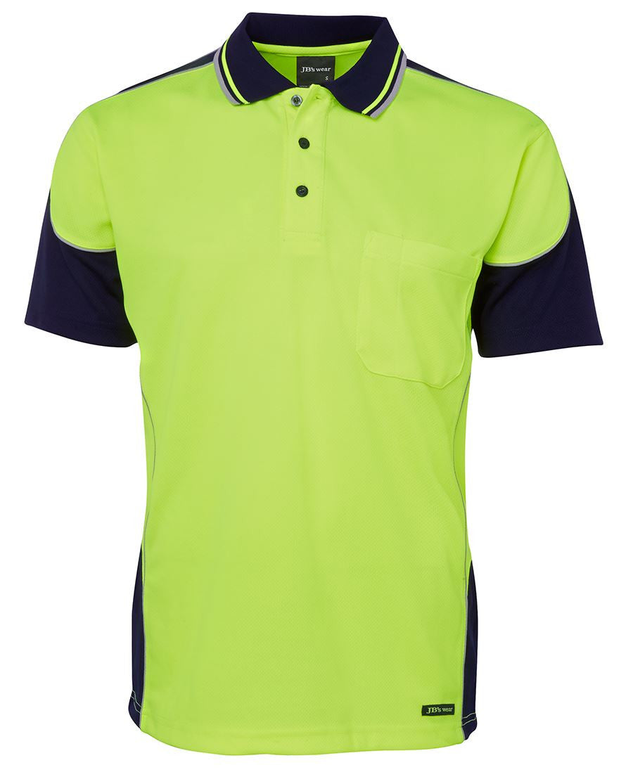 JB's Hi Vis Contrast Piping Polo - Adults (6HCP4)