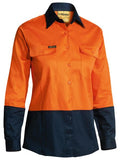 Bisley Women's Hi Vis Drill Shirt - Long Sleeve-(BL6267)