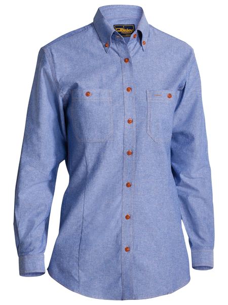 Bisley Women's Chambray Shirt  Long Sleeve (B76407L)