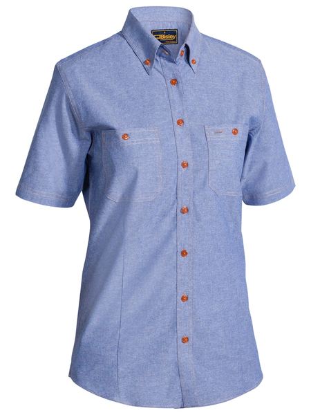 Bisley Women's Chambray Shirt  Short Sleeve (B71407L)