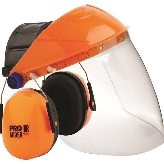 Pro Choice Striker Browguard + Clear Economy Visor + Adder EarmuffEach of 1 (BGVCEADD)