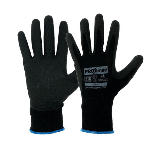 Pro Choice Stinga Black Pvc Foam On Nylon Liner Pair of 12 (NPF)