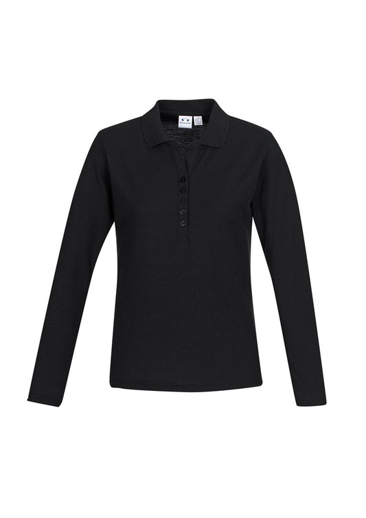 Biz Collection Crew Ladies L/S Polo (P400LL)