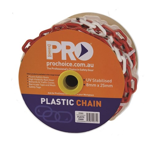 Pro Choice 8MM Red/White Chain - Each of 1 (PCRW825)