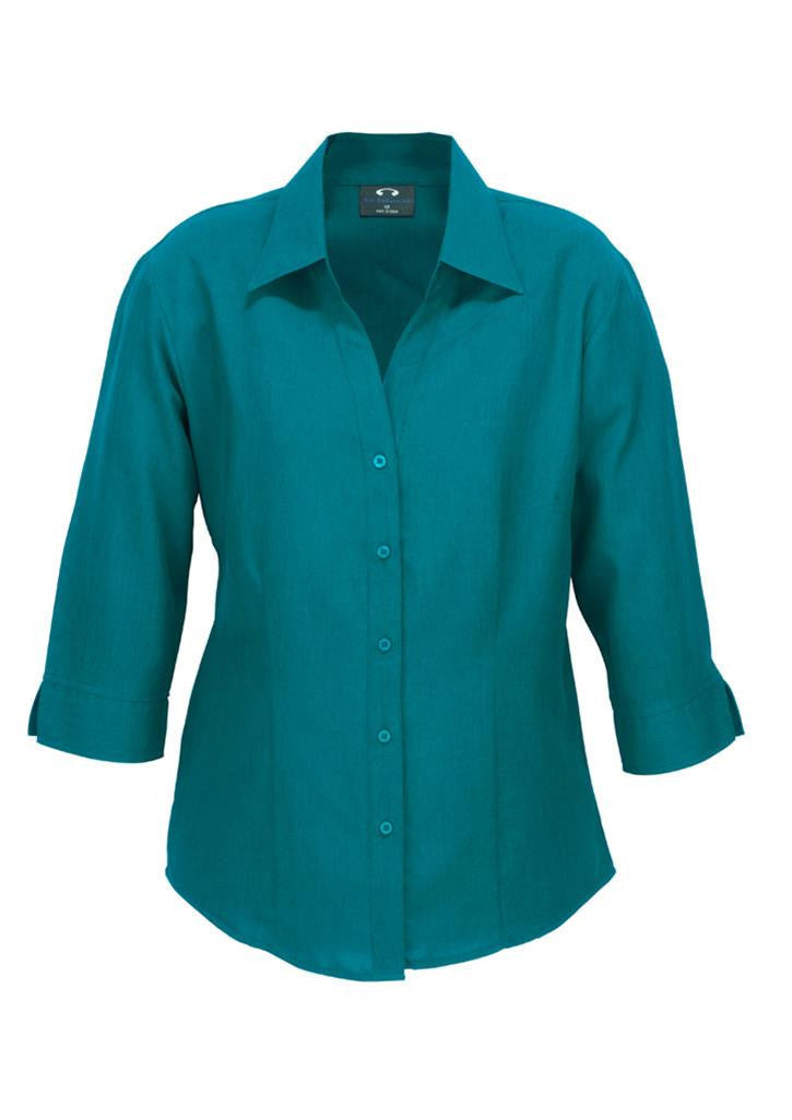 Biz Collection Ladies Plain Oasis Shirt-3/4 Sleeve (LB3600)