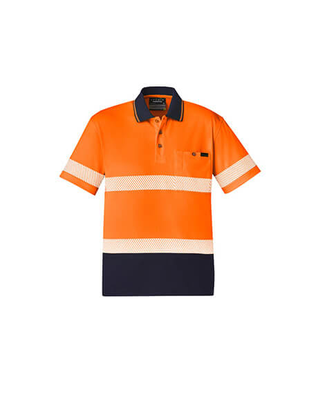 Syzmik Unisex Hi Vis Segmented S/S Polo - Hoop Taped (ZH535)