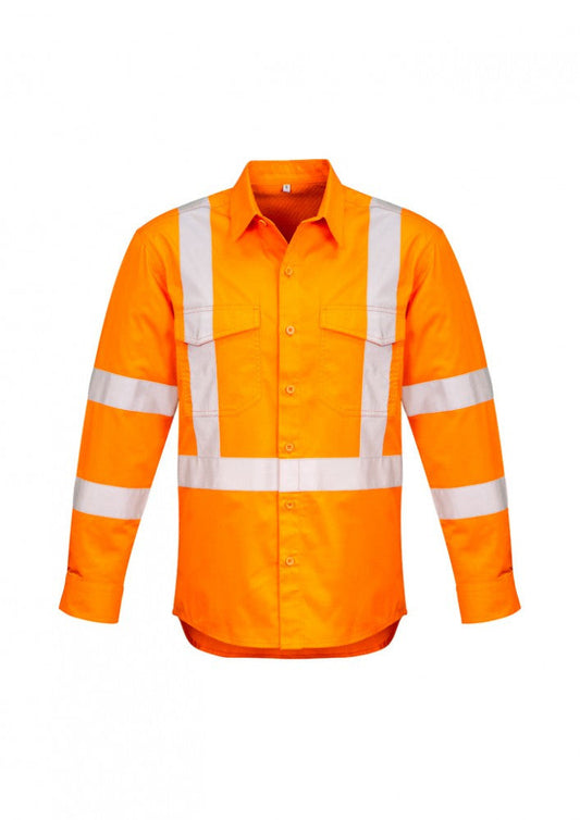 Syzmik ZW690 Mens Hi Vis X Back Taped Shirt