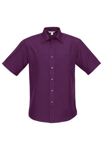 Biz Collection Mens Plain Oasis Short Sleeve Shirt (SH3603)